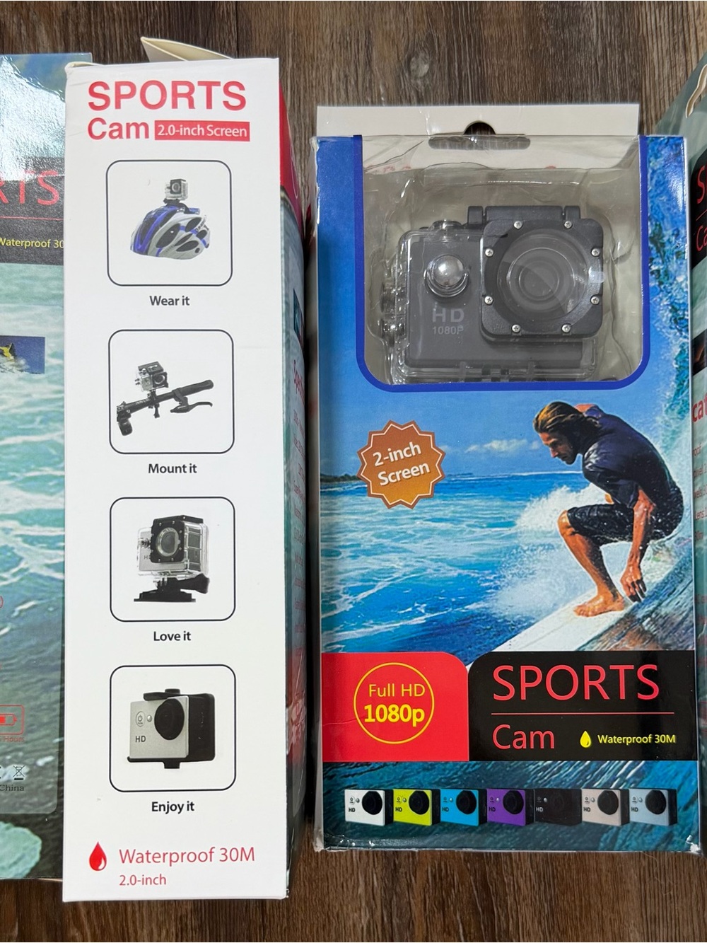 Sealed 2.0-inch Screen HD 1080p - Sports Action Camera - Waterproof 30M